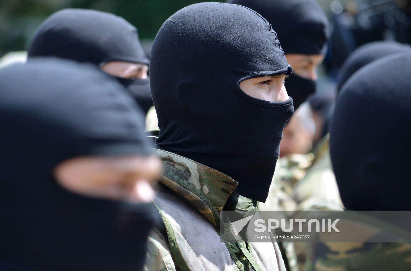 Recruits sworn in for Azov Battalion in Kiev
