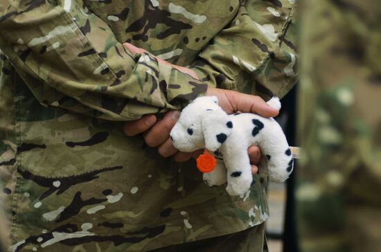 Recruits sworn in for Azov Battalion in Kiev