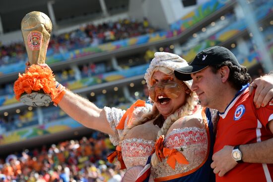 2014 FIFA World Cup. Netherlands vs. Chile