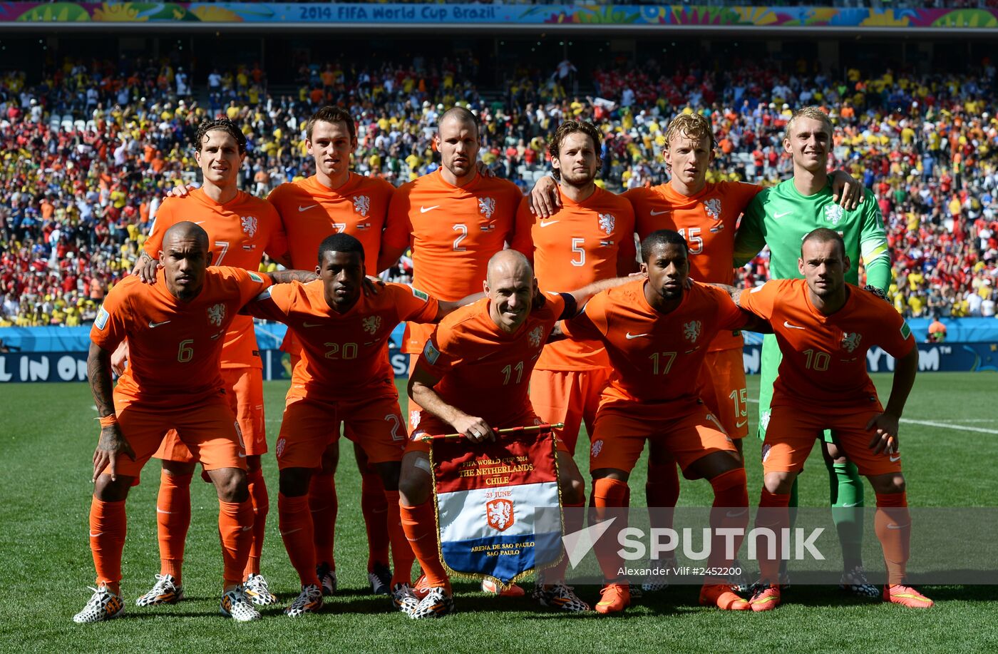 2014 FIFA World Cup. Netherlands vs. Chile