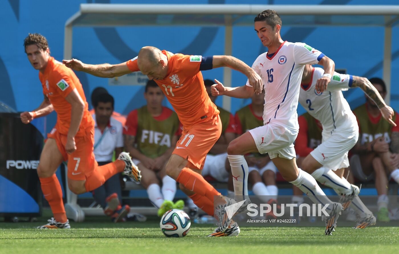 FIFA World Cup 2014. Netherlands vs. Chile