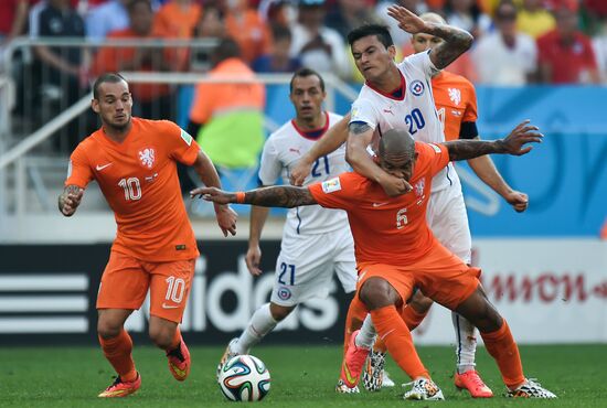 FIFA World Cup 2014. Netherlands vs. Chile