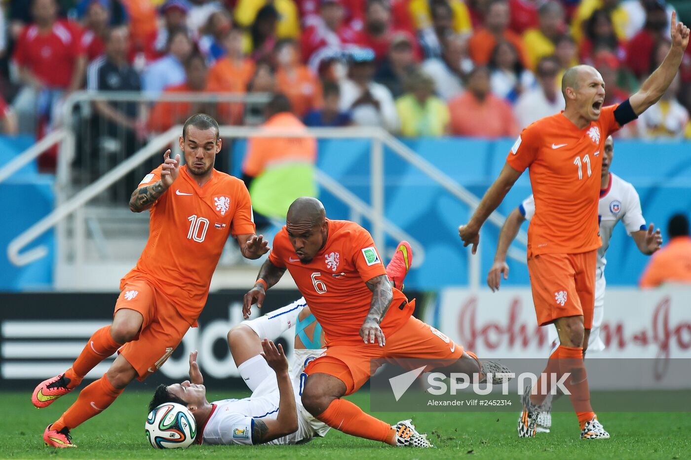 FIFA World Cup 2014. Netherlands vs. Chile