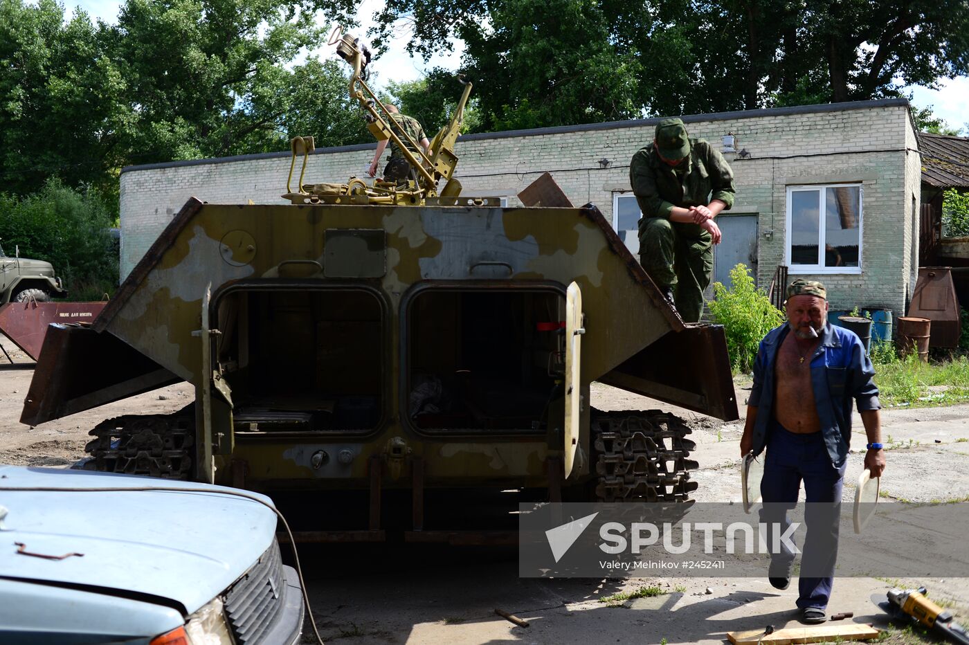 The Prizrak (Ghost) battalion of the Lugansk People's Volunteer Corps