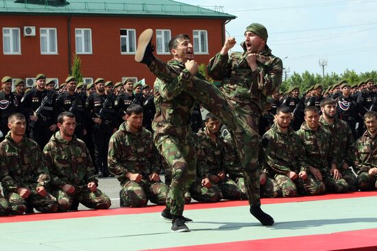 Tenth anniversary of the Kadyrov Special Regiment in Grozny