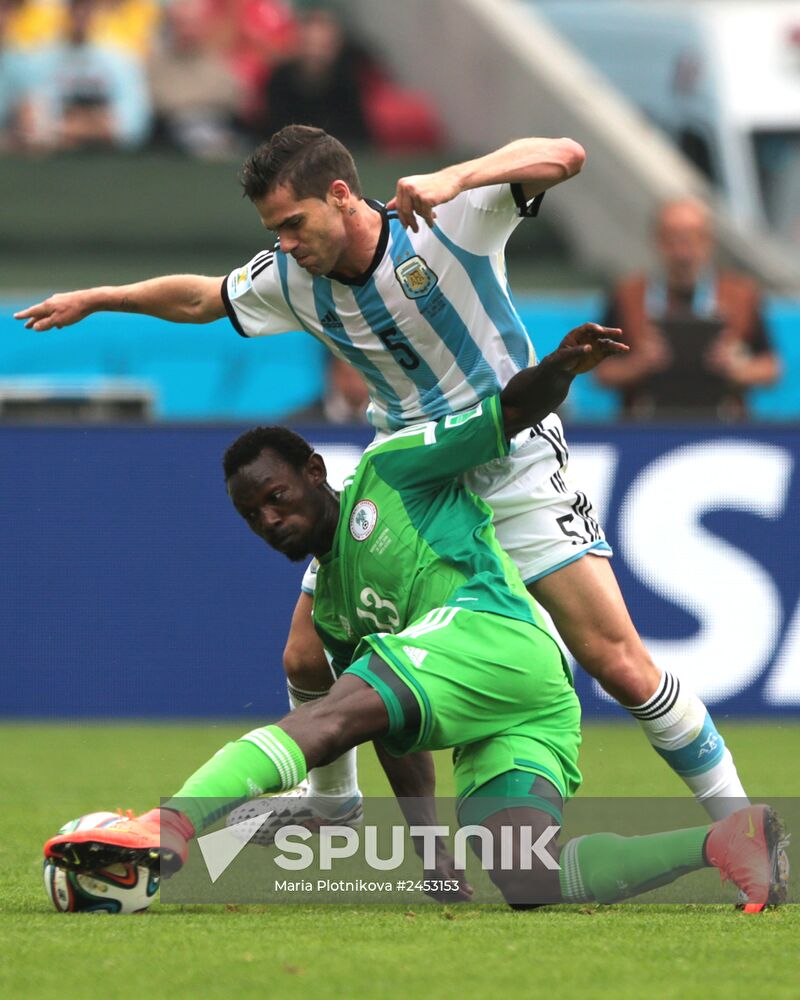 2014 FIFA World Cup. Nigeria vs. Argentina