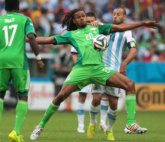2014 FIFA World Cup. Nigeria vs. Argentina