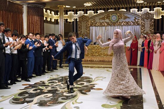 Republican graduation party in Chechnya