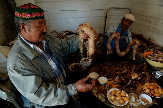 Life of shepherds in Altai Republic