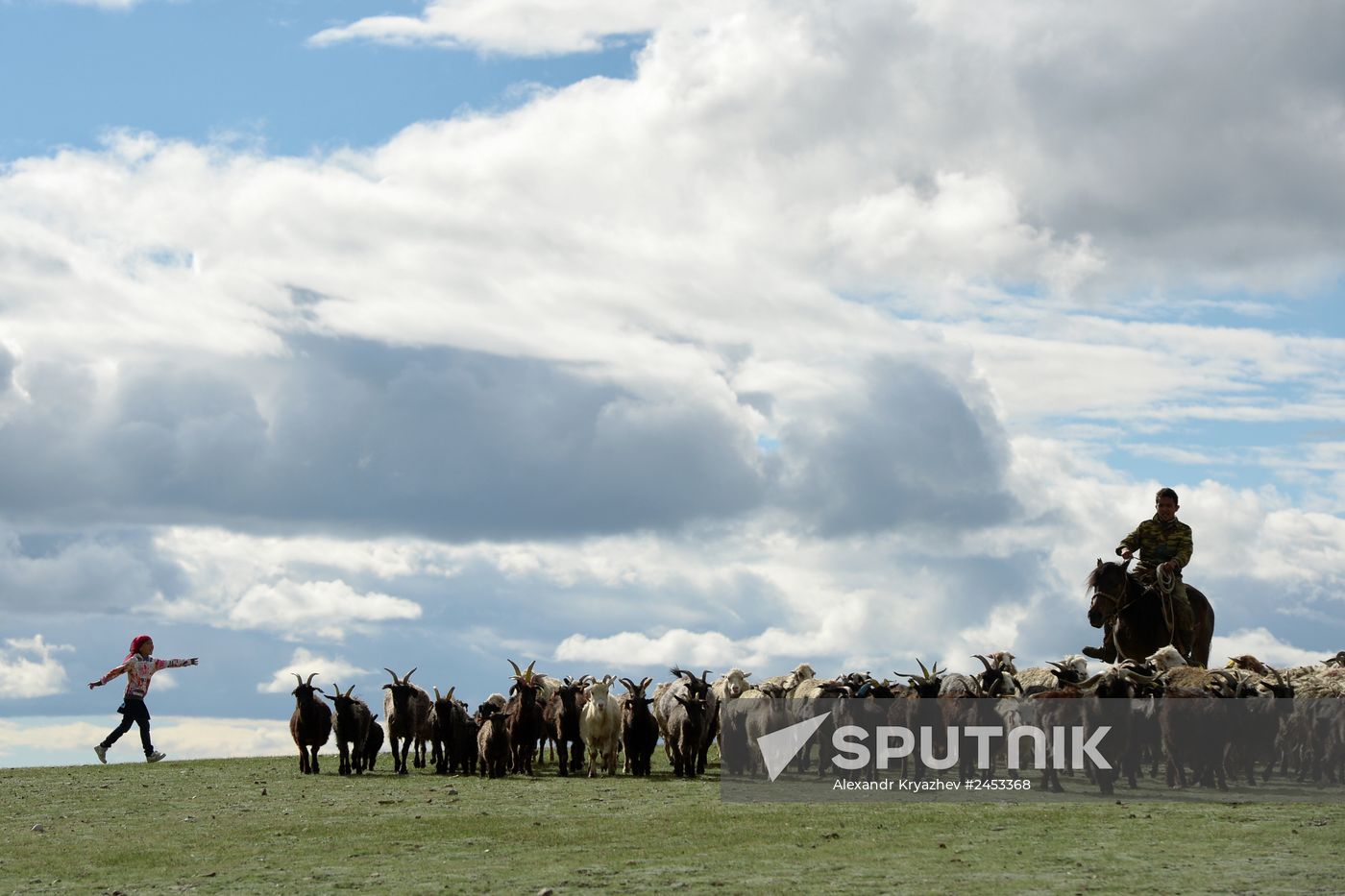Life of shepherds in Altai Republic