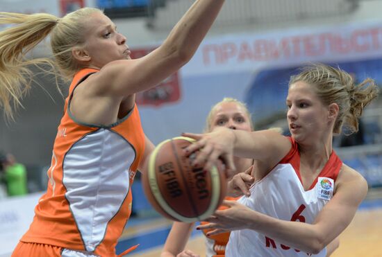 Basketball. Qualifier for the FIBA EuroBasket 2015 event. Russia vs. the Netherlands