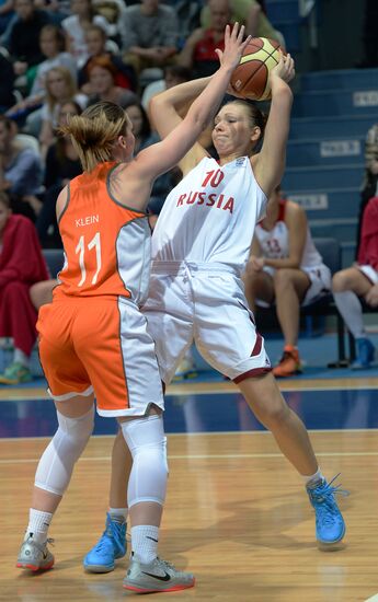 Basketball. Qualifier for the FIBA EuroBasket 2015 event. Russia vs. the Netherlands