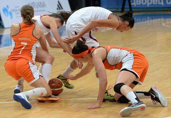 Basketball. Qualifier for the FIBA EuroBasket 2015 event. Russia vs. the Netherlands