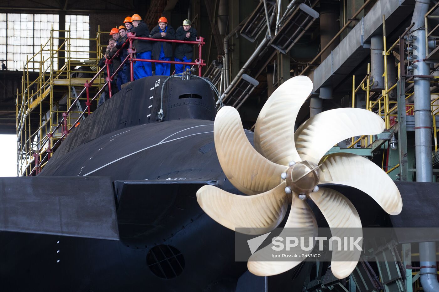 Diesel and electric submarine Rostov-on-Don launched