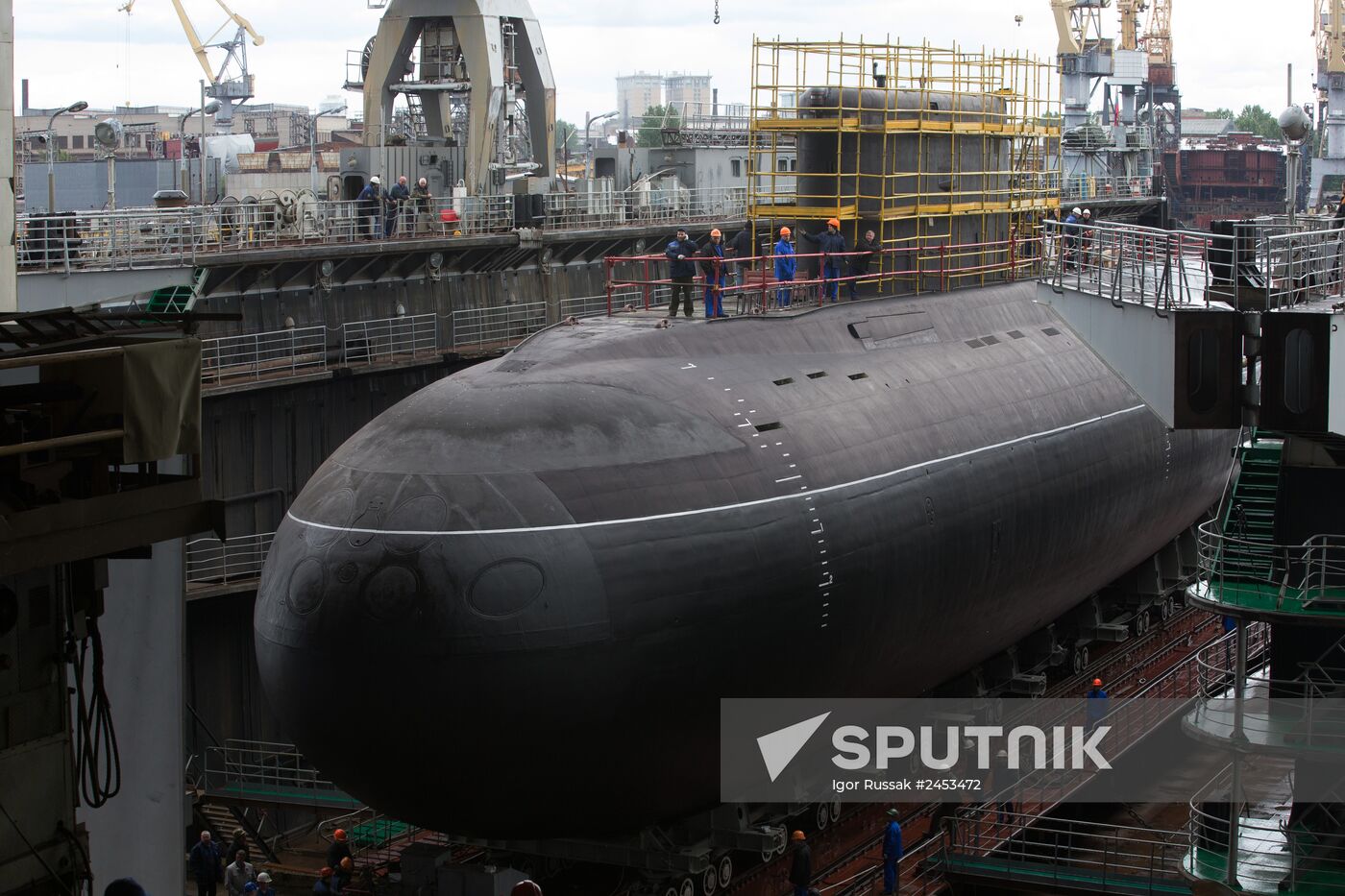 Diesel and electric submarine Rostov-on-Don launched