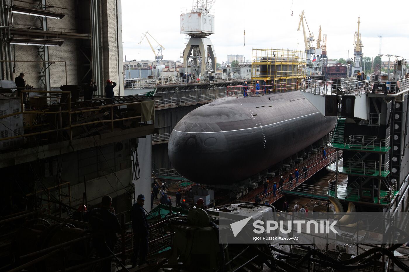 Diesel and electric submarine Rostov-on-Don launched