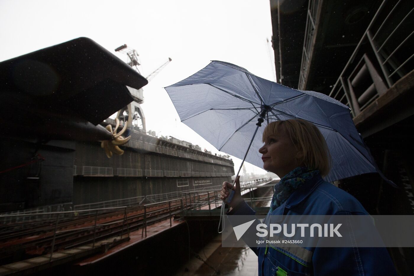 Launching the Rostov-on-Don diesel-electric submarine