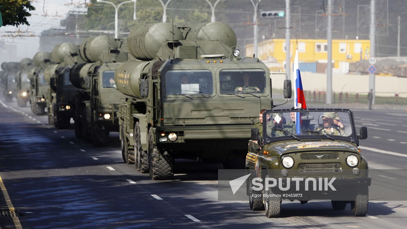 Military parade rehearsal for Independence Day in Belarus