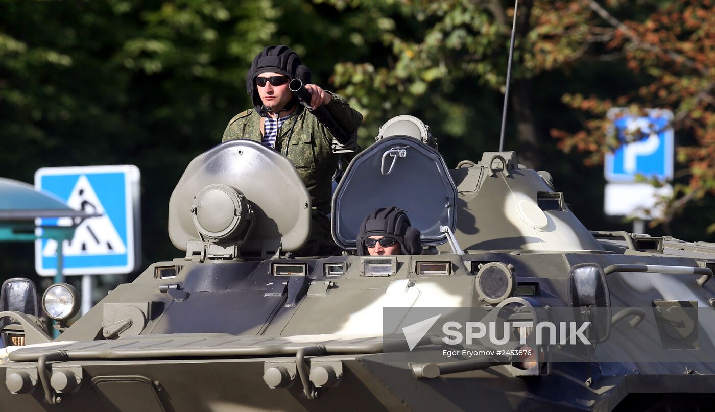 Military parade rehearsal for Independence Day in Belarus