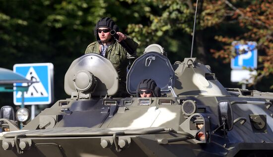 Military parade rehearsal for Independence Day in Belarus