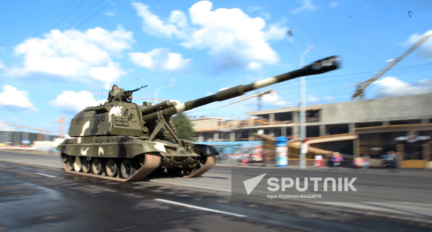 Military parade rehearsal for Independence Day in Belarus