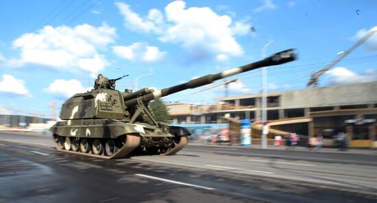 Military parade rehearsal for Independence Day in Belarus