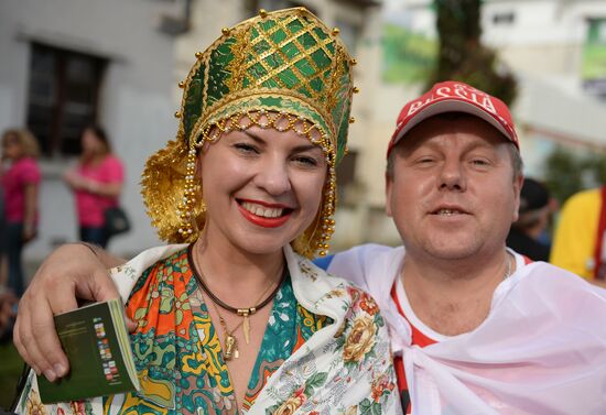 Football. 2014 FIFA World Cup. Algeria vs. Russia