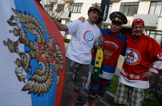 Football. 2014 FIFA World Cup. Algeria vs. Russia