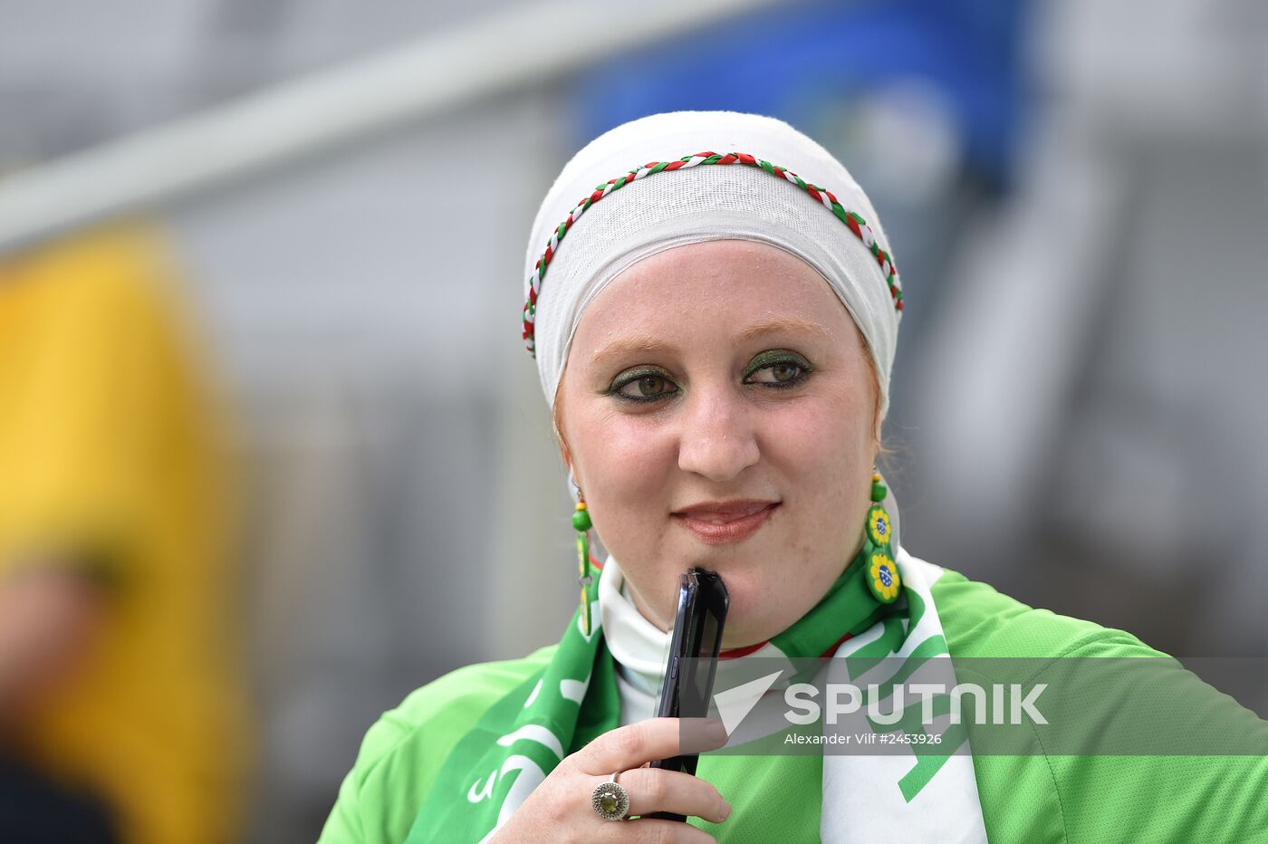 Football. 2014 FIFA World Cup. Algeria vs. Russia