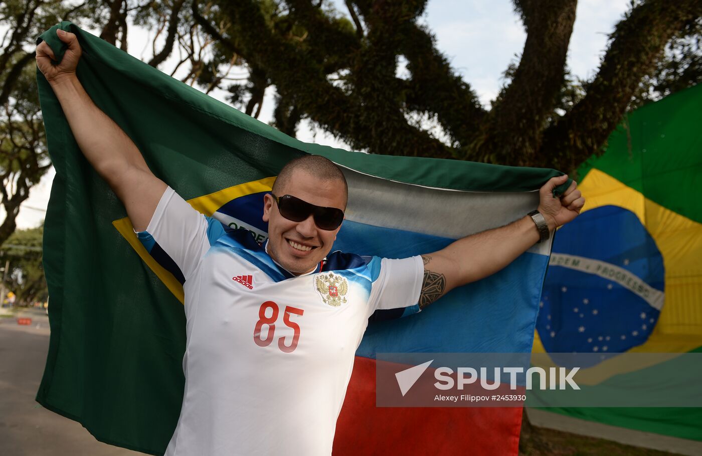 Football. 2014 FIFA World Cup. Algeria vs. Russia