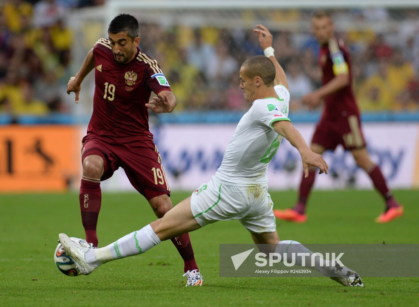 Football. 2014 FIFA World Cup. Algeria vs. Russia