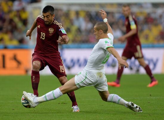 Football. 2014 FIFA World Cup. Algeria vs. Russia