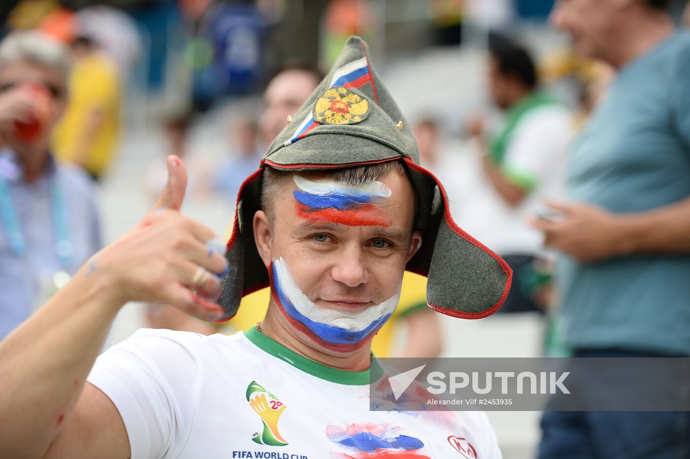 Football. 2014 FIFA World Cup. Algeria vs. Russia