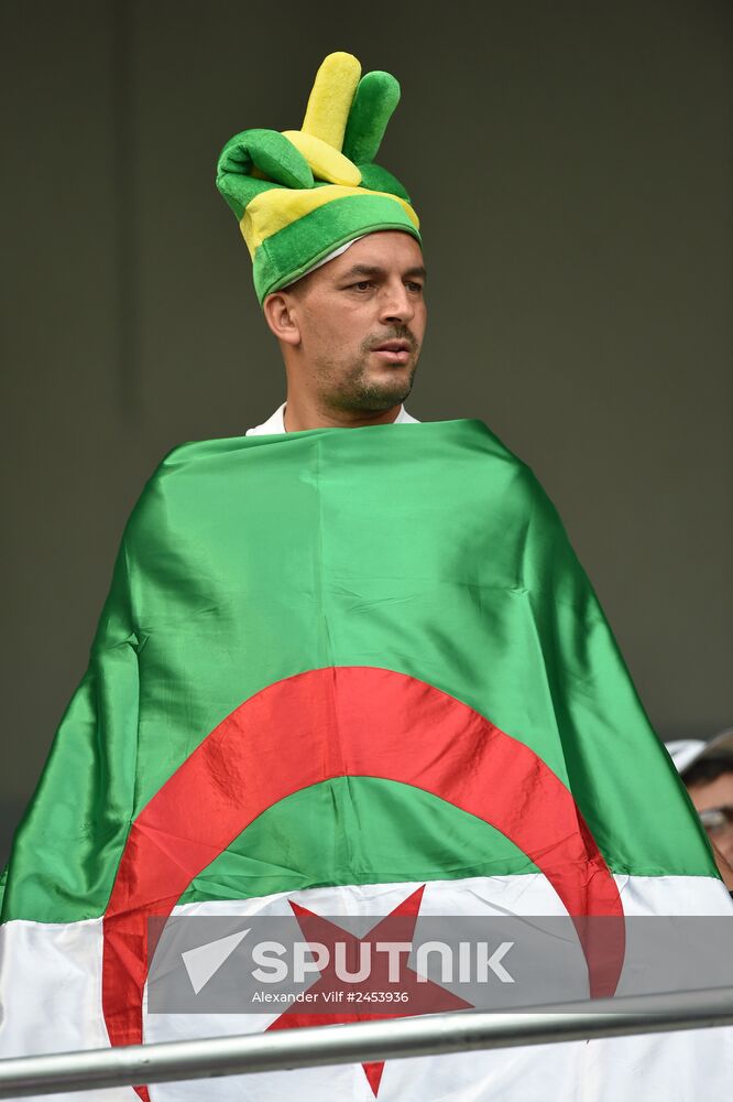 Football. 2014 FIFA World Cup. Algeria vs. Russia