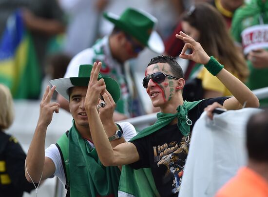 Football. 2014 FIFA World Cup. Algeria vs. Russia