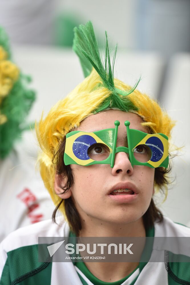 Football. 2014 FIFA World Cup. Algeria vs. Russia