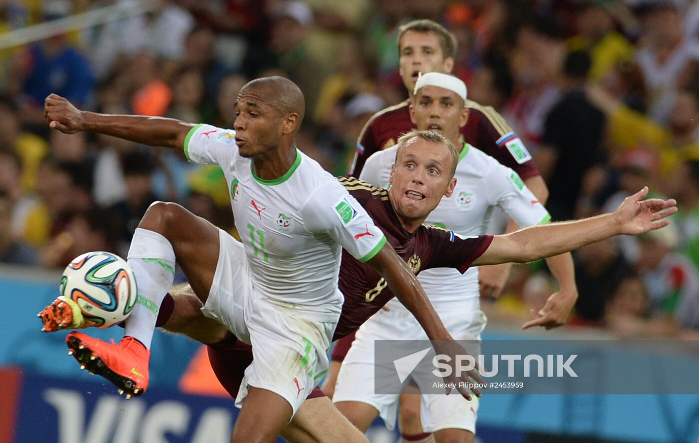 Football. 2014 FIFA World Cup. Algeria vs. Russia