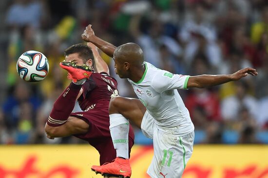 Football. 2014 FIFA World Cup. Algeria vs. Russia