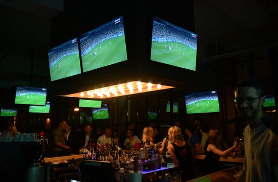 Football. 2014 FIFA World Cup. Algeria vs. Russia. Broadcast