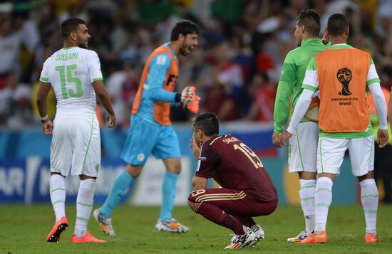 Football. 2014 FIFA World Cup. Algeria vs. Russia