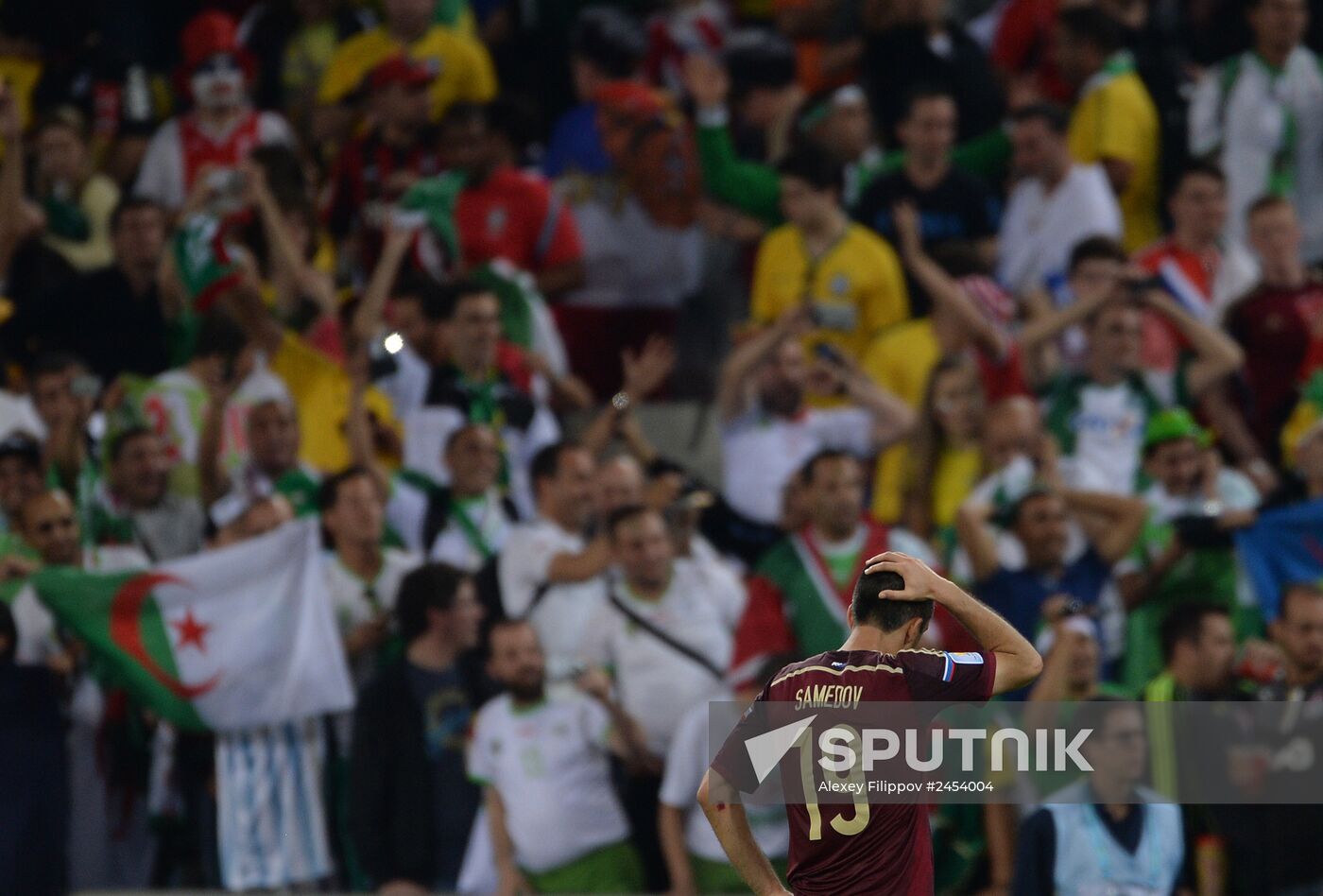 Football. 2014 FIFA World Cup. Algeria vs. Russia