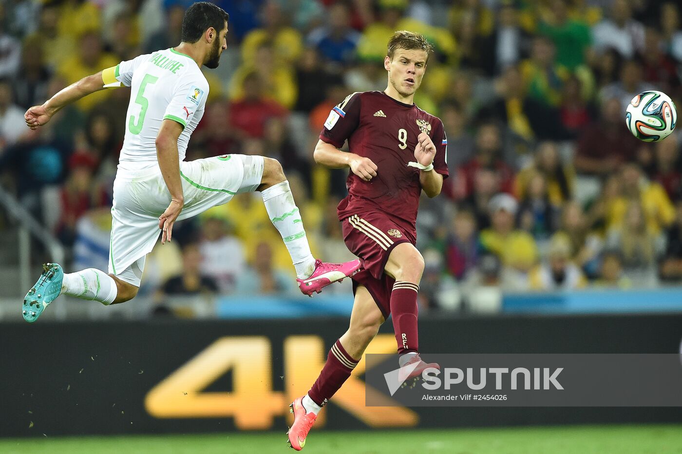 Football. 2014 FIFA World Cup. Algeria vs. Russia