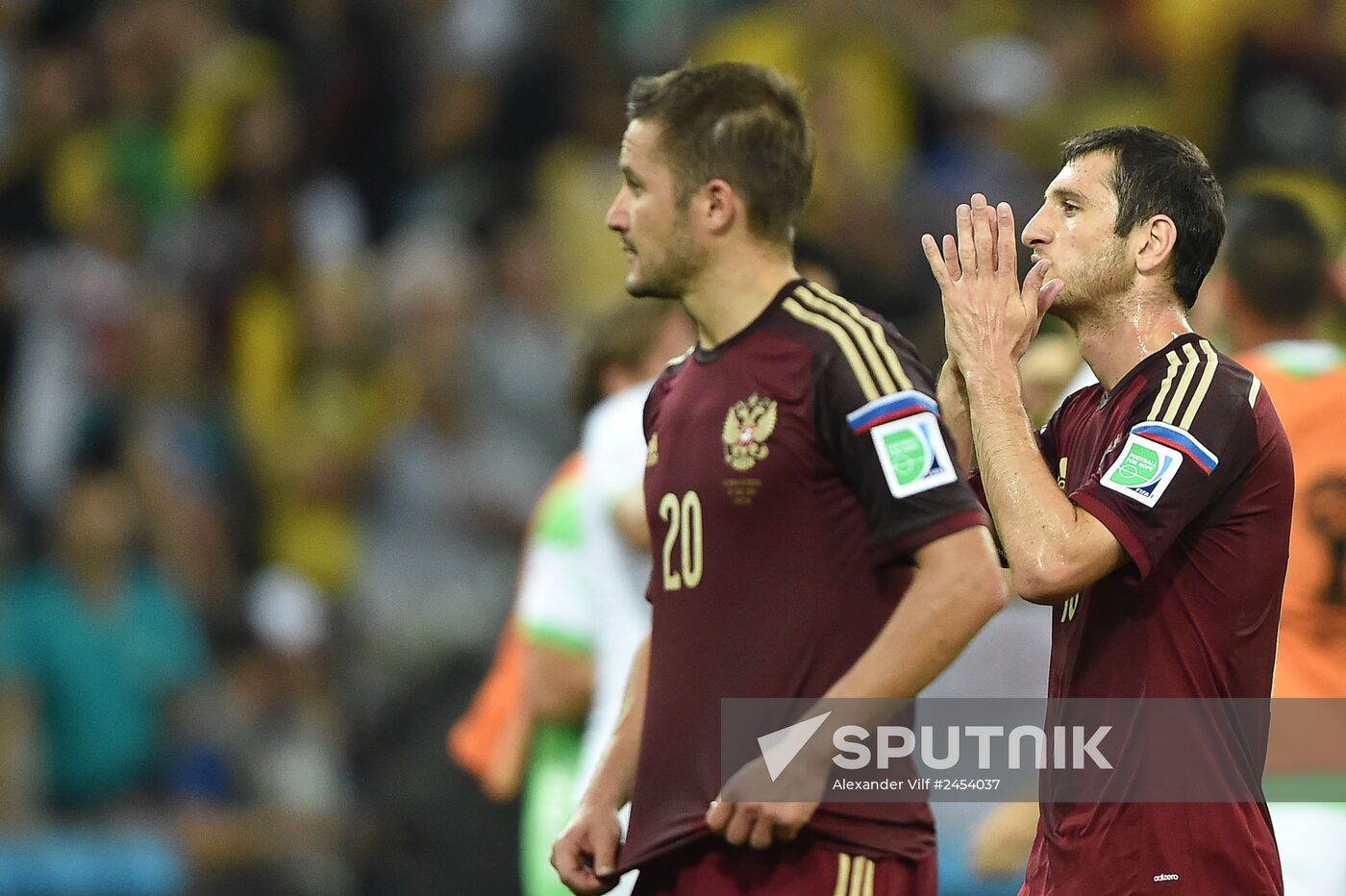 Football. 2014 FIFA World Cup. Algeria vs. Russia