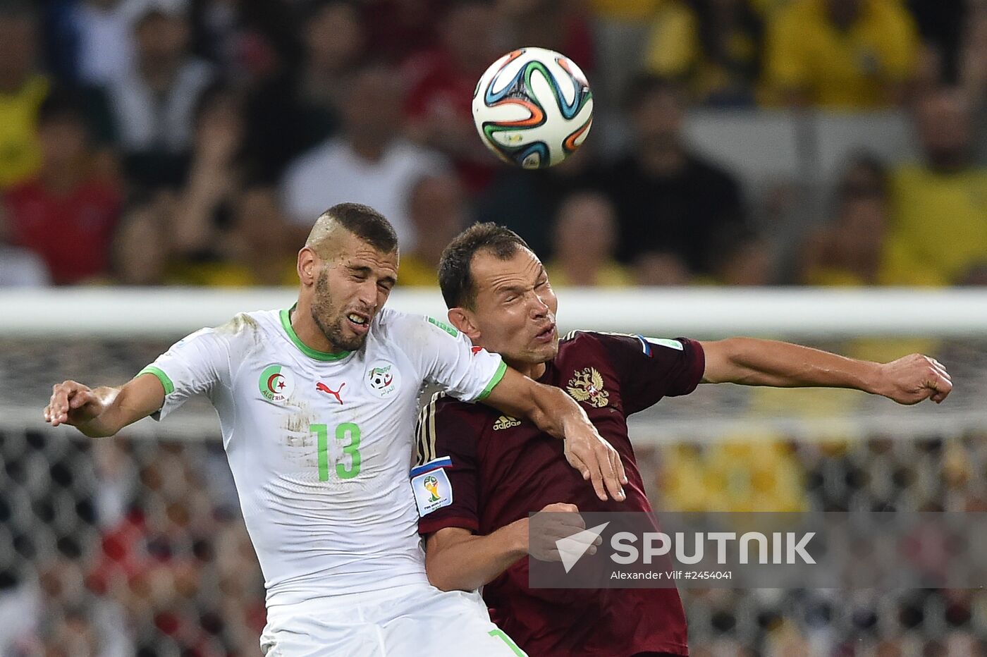 Football. 2014 FIFA World Cup. Algeria vs. Russia