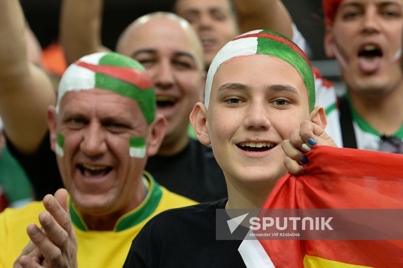 Football. 2014 FIFA World Cup. Algeria vs. Russia