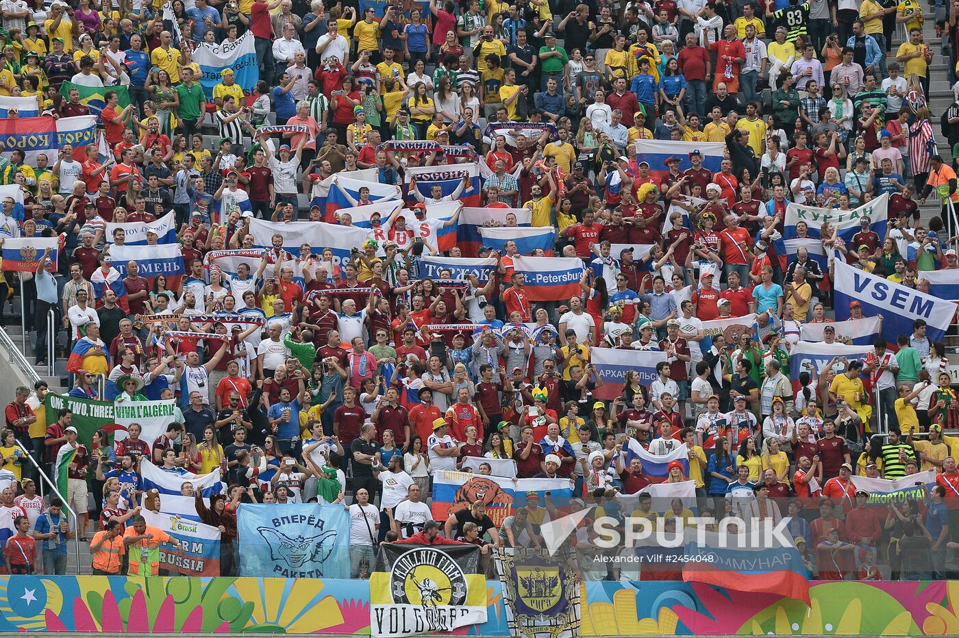 Football. 2014 FIFA World Cup. Algeria vs. Russia