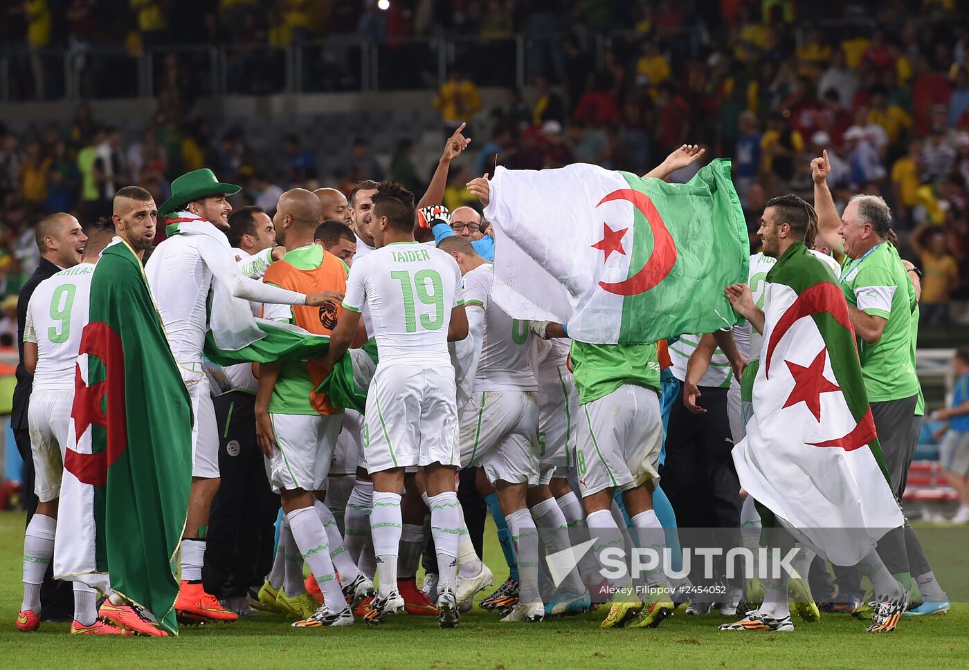 Football. 2014 FIFA World Cup. Algeria vs. Russia