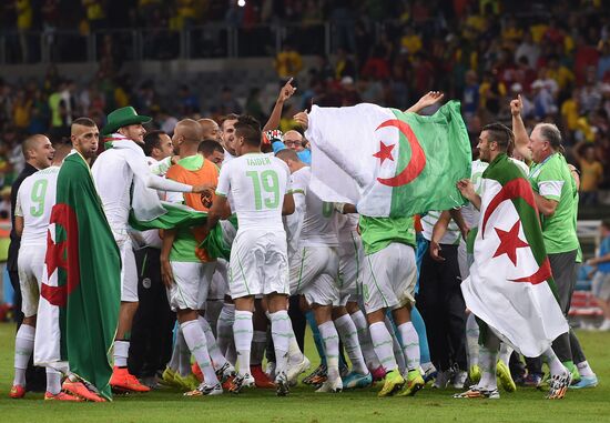 Football. 2014 FIFA World Cup. Algeria vs. Russia