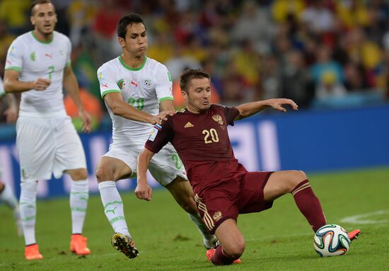 Football. 2014 FIFA World Cup. Algeria vs. Russia