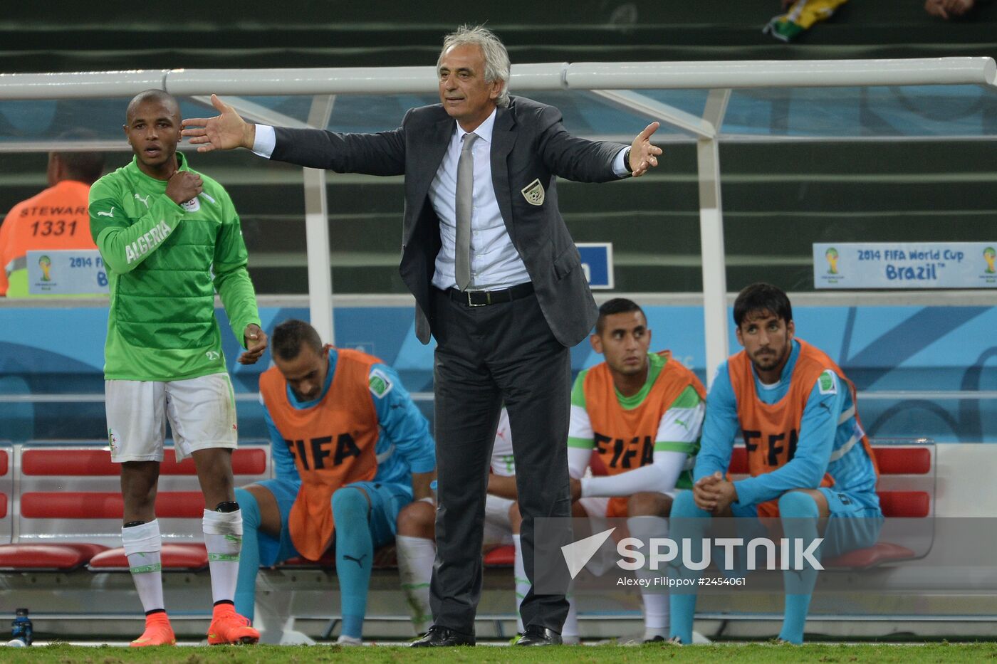 Football. 2014 FIFA World Cup. Algeria vs. Russia